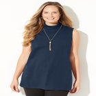 Suprema&reg; Sleeveless Turtleneck image number null