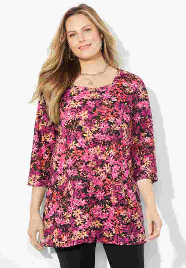 Easy Fit Squareneck Tunic image number 0