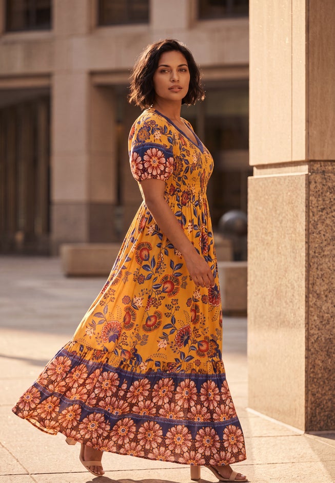 Eve Border Dress image number 4