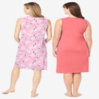 2-Pack Sleeveless Sleepshirt image number null