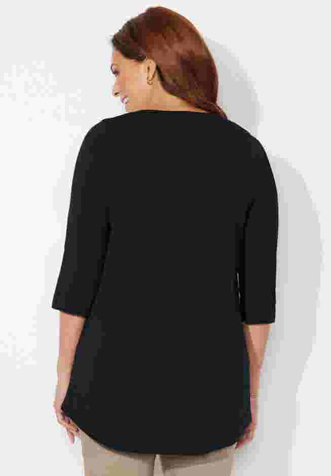V-Neck Graphic Top image number 1