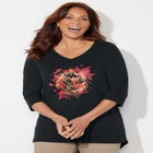 V-Neck Graphic Top image number null