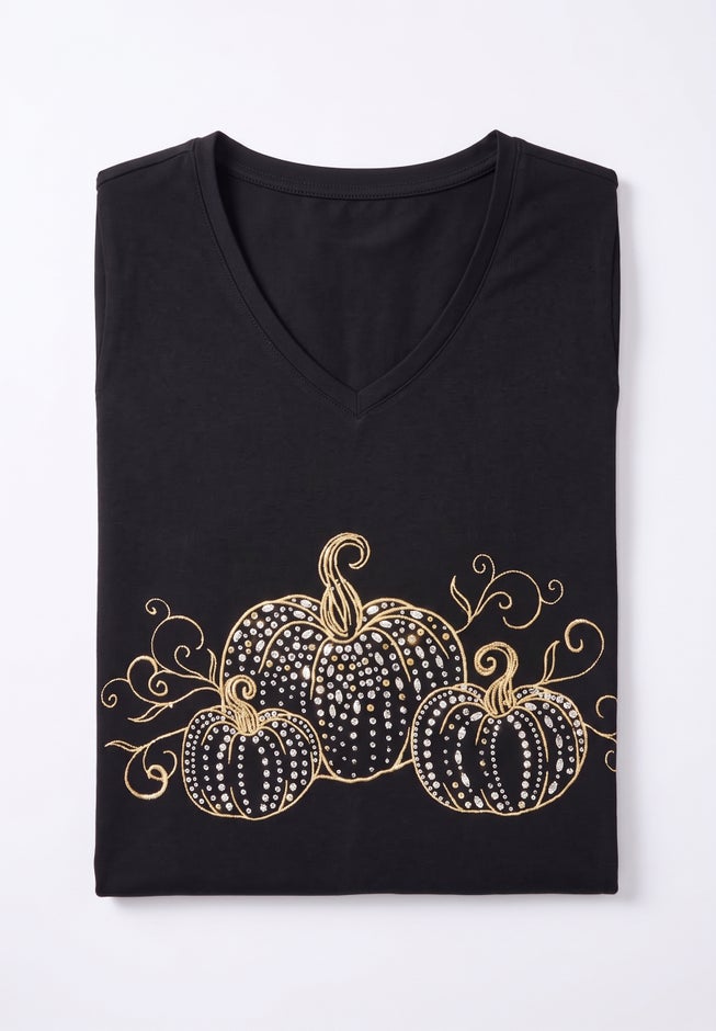 V-Neck Graphic Top image number 1