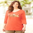 V-Neck Graphic Top image number null