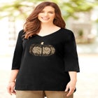 V-Neck Graphic Top image number null