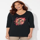 V-Neck Graphic Top image number null