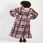 Goldi Satin Blouson Sleeve Maxi Dress image number null