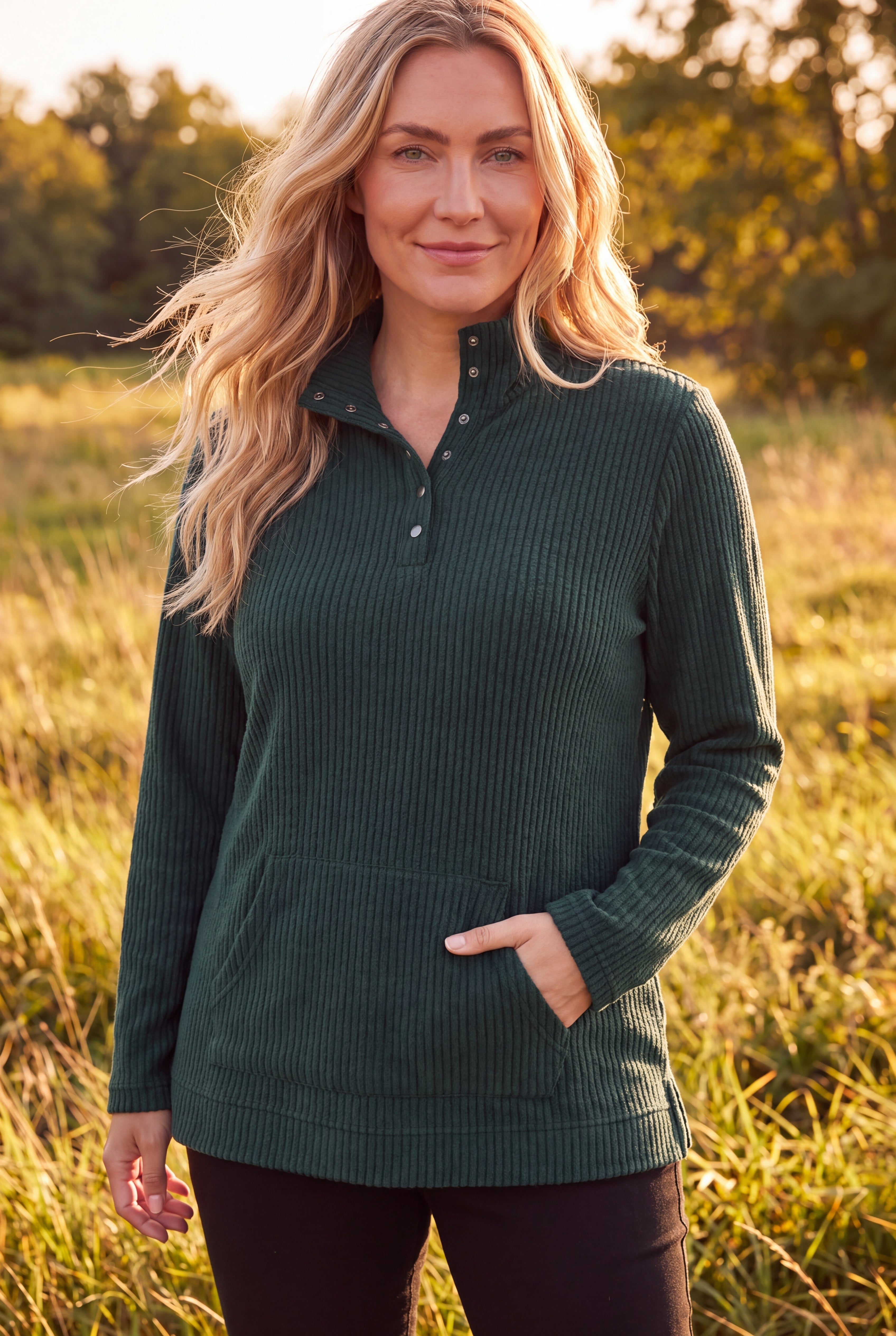 Brushed Rib Cozy Top image number 0