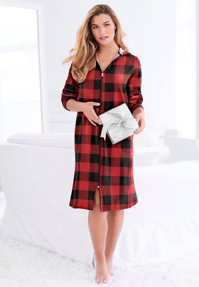 Short Hooded Sweatshirt Robe image number 6