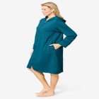 Short Hooded Sweatshirt Robe image number null