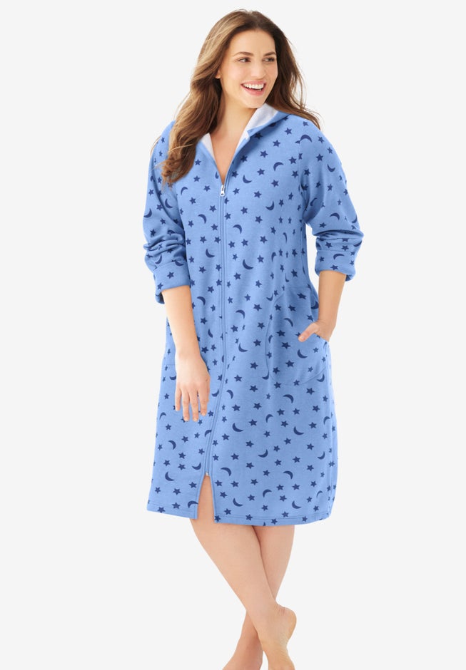 Short Hooded Sweatshirt Robe image number 0