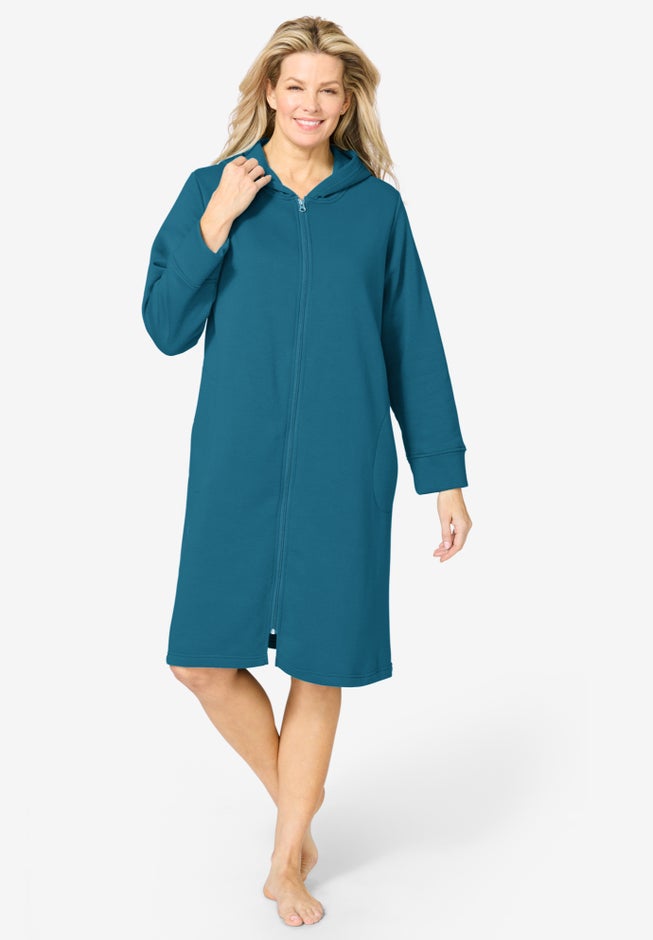 Short Hooded Sweatshirt Robe image number 0