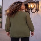 Phoebe Smocked Peasant Blouse image number null