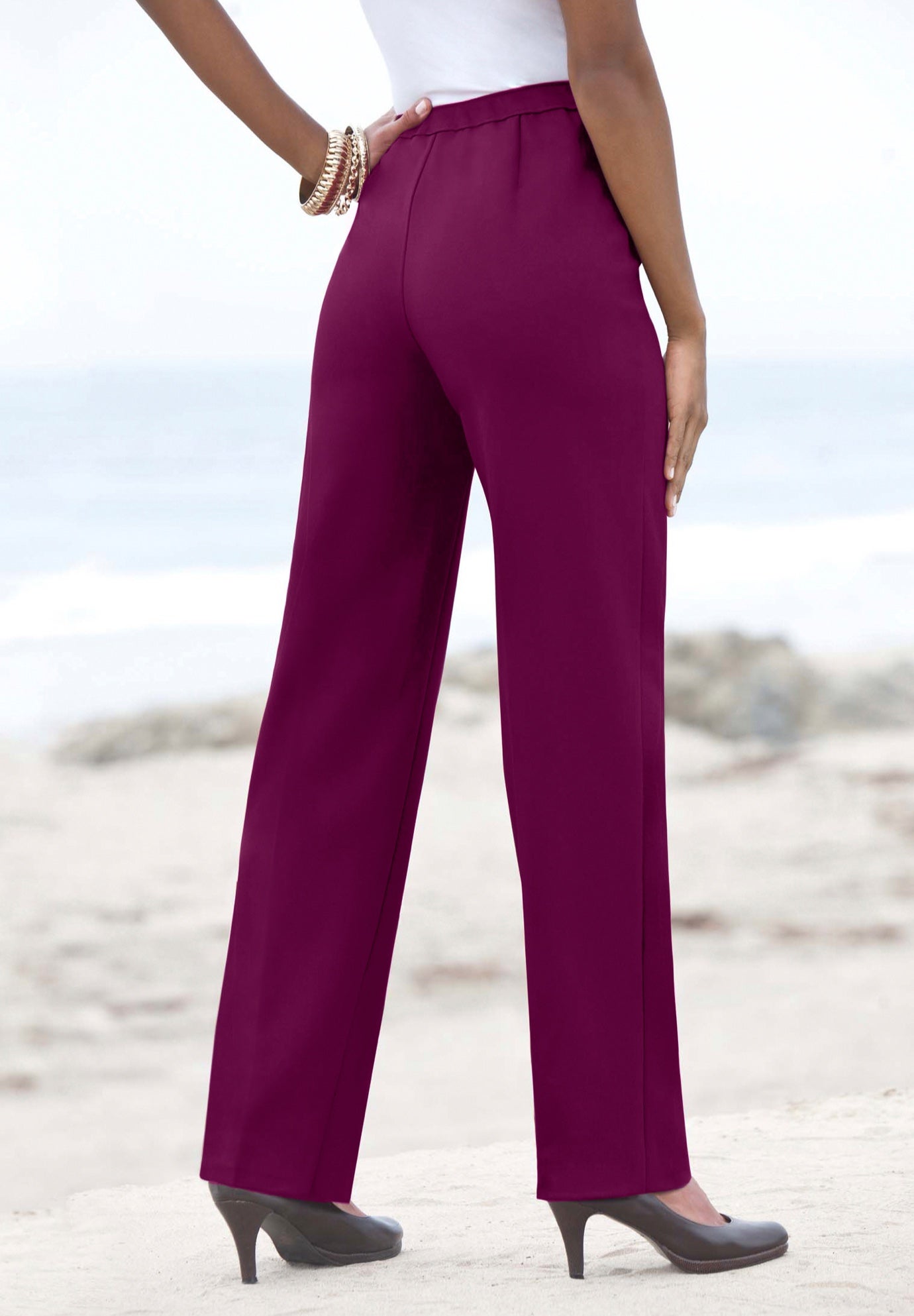 Classic Bend Over&reg; Pant &ndash; Woven Pull-On Straight Leg Pant image number 2