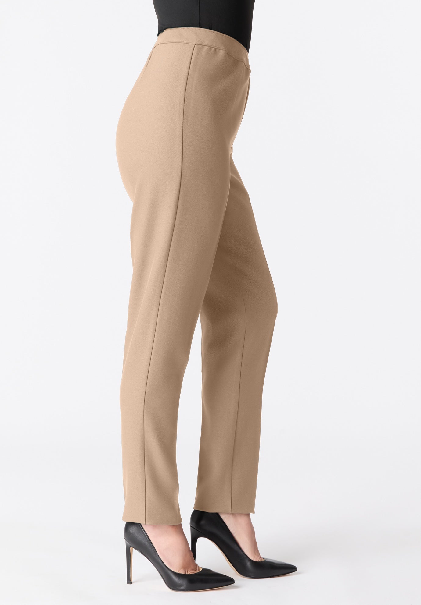 Plus Size Bend Over&reg; Classic Structured Straight-Leg Pull-On Pant image number 2