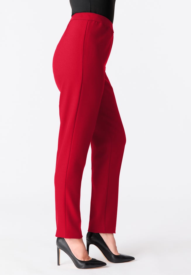 Plus Size Classic Bend Over&reg; Structured Straight Leg Pull-On Pant image number 3