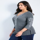 Casey Embroidered Top image number 2