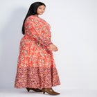 Floral Falls Tiered Maxi Dress image number null