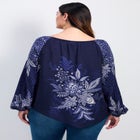 Nichola Scarf Print Top image number 1