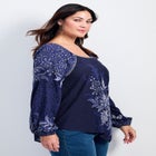 Nichola Scarf Print Top image number 2