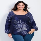 Nichola Scarf Print Top image number 0