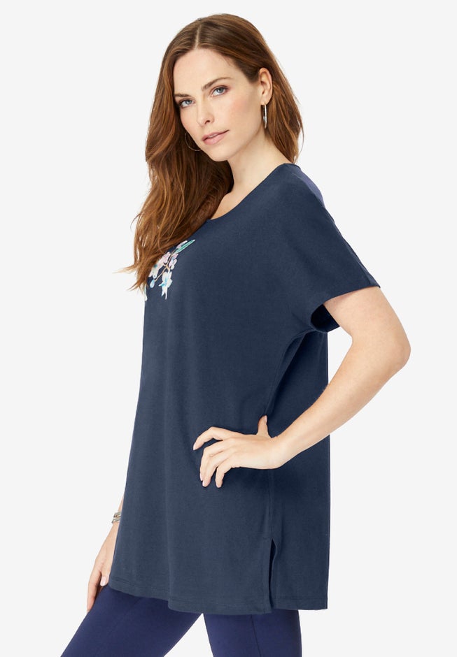 Embellished Tunic with Side Slits image number 2