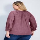 Brie Embroidered Neckline Top image number null