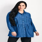 Denim Tiered Shirt image number 0