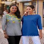 Stretch Cotton Boatneck Tunic image number 2