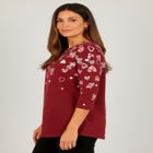 Stretch Cotton Boatneck Tunic image number null