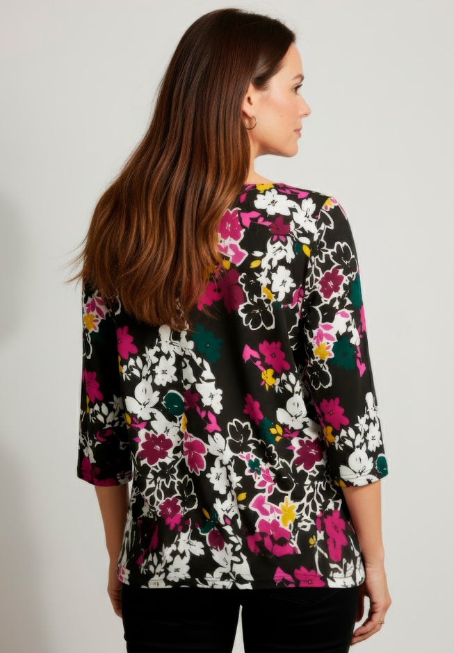 Stretch Cotton Boatneck Tunic image number 2