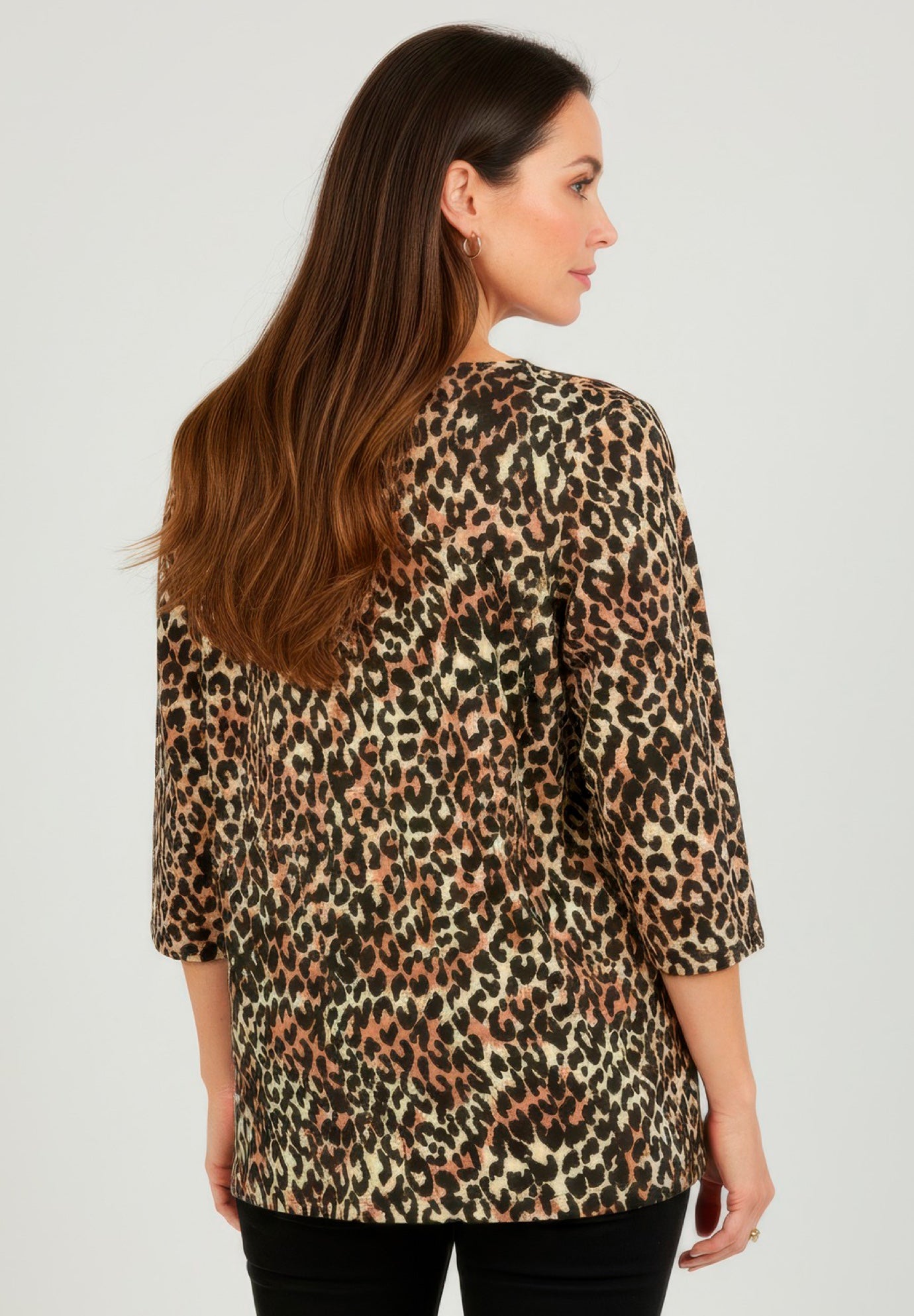 Stretch Cotton Boatneck Tunic image number 1