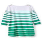 Stretch Cotton Boatneck Tunic image number null