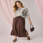 Stretch Cotton Boatneck Tunic image number 1