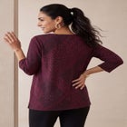 Stretch Cotton Boatneck Tunic image number null