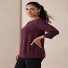 Stretch Cotton Boatneck Tunic image number null