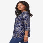 Stretch Cotton Boatneck Tunic image number null