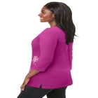 Stretch Cotton Boatneck Tunic image number null