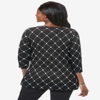 Stretch Cotton Boatneck Tunic image number null