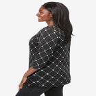 Stretch Cotton Boatneck Tunic image number null