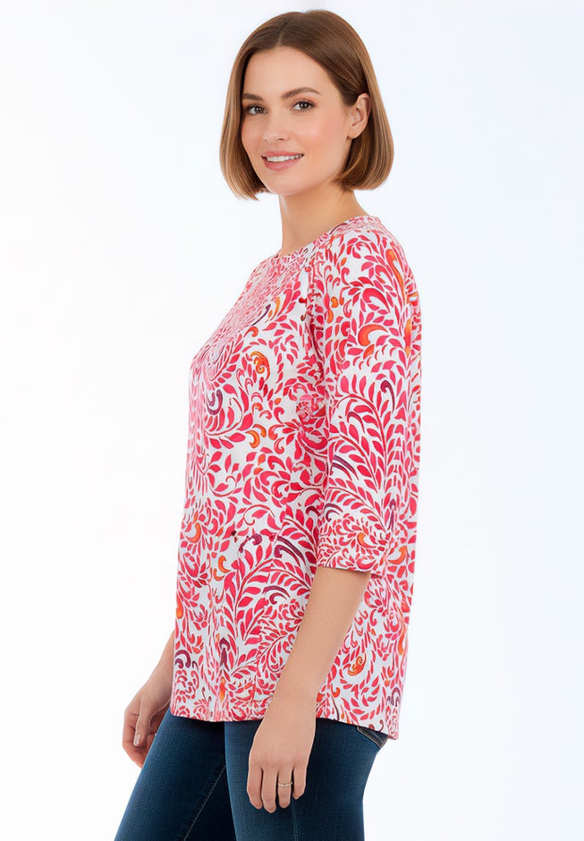 Stretch Cotton Boatneck Tunic image number 2