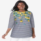 Stretch Cotton Boatneck Tunic image number 0