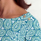 Stretch Cotton Boatneck Tunic image number null