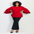 Ivana Contrast Bell Sleeve Top image number 0