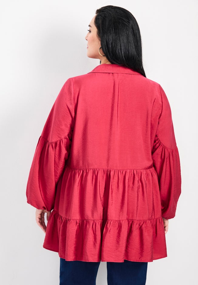 Amari Tiered Tunic Shirt image number 1