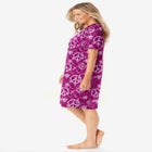 V-Neck Short Sleeve Knee-Length Cotton Sleepshirt image number null