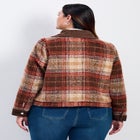 Joss Plaid Cropped Jacket image number 1