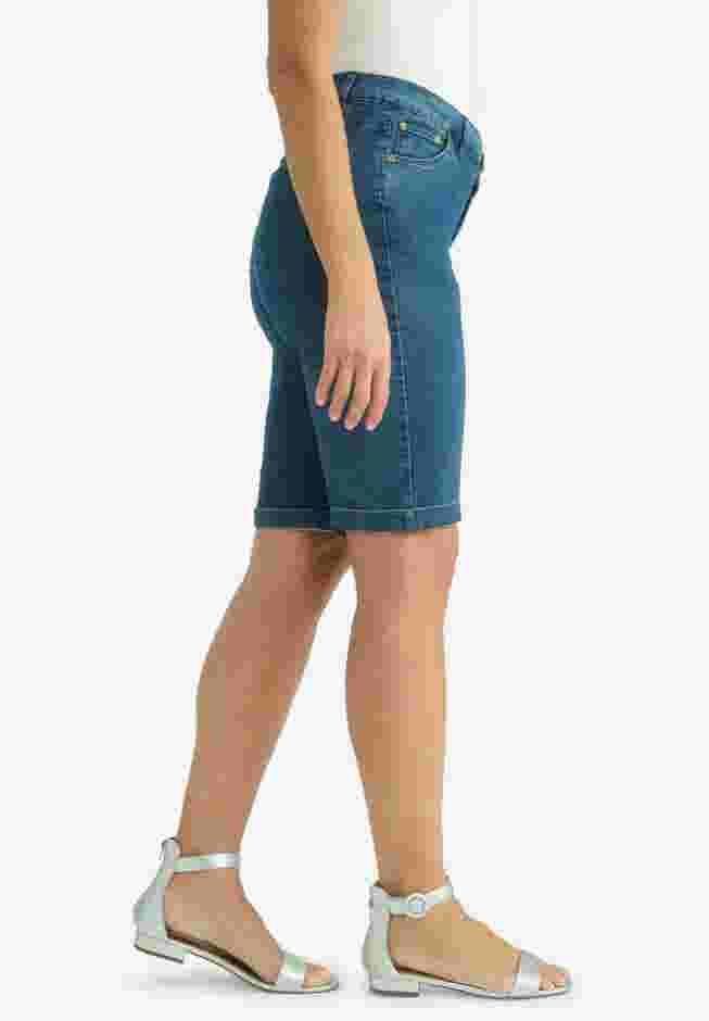 True Fit Stretch Denim Bermuda Short image number 2