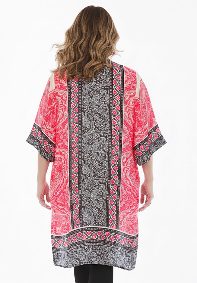 Luxe Georgette Long Kimono image number 1