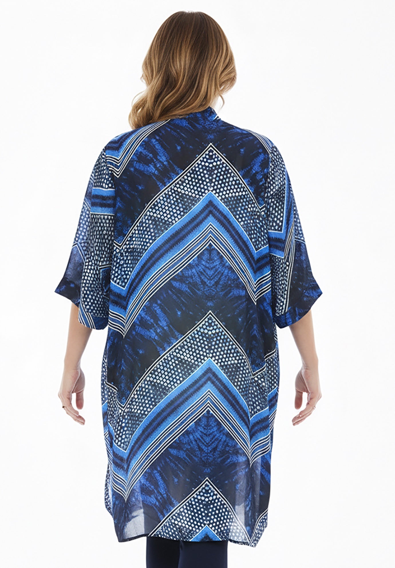 Luxe Georgette Long Kimono image number 1